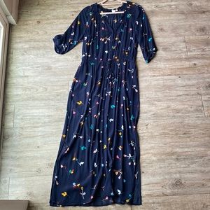 Floral Button Down Maxi Dress